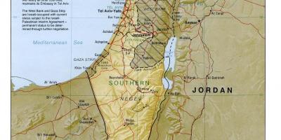Karta Izraela geografija 