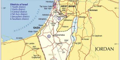 Izrael regijama karti